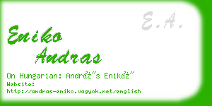 eniko andras business card